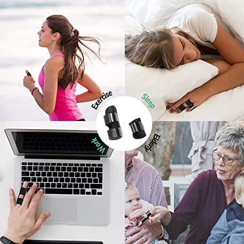 5 Pcs Finger Splint Brace for Pain Relief - Thumb & Finger Support - Black