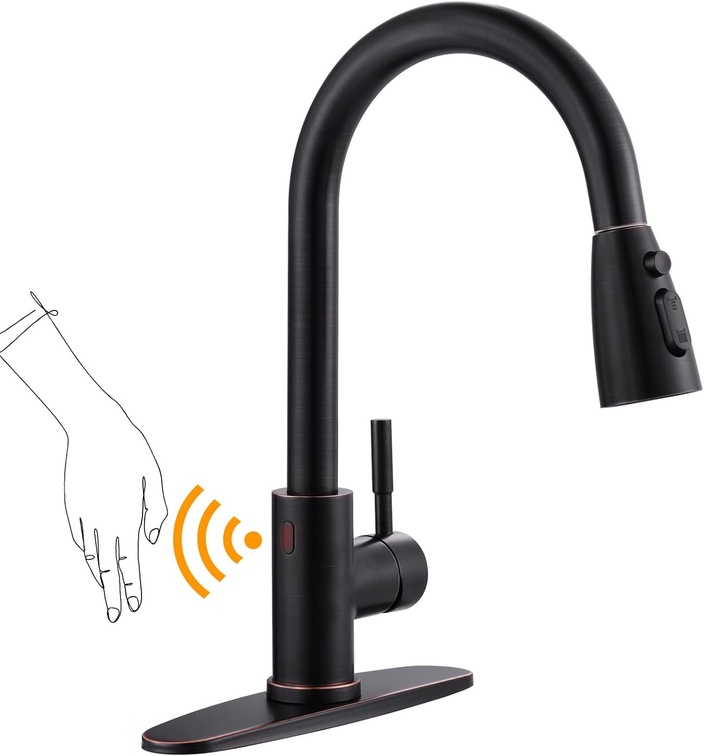 Stainless Steel Kitchen Faucet Combo with Water Filter - Brushed Nickel Sink Faucet for RO Systems
