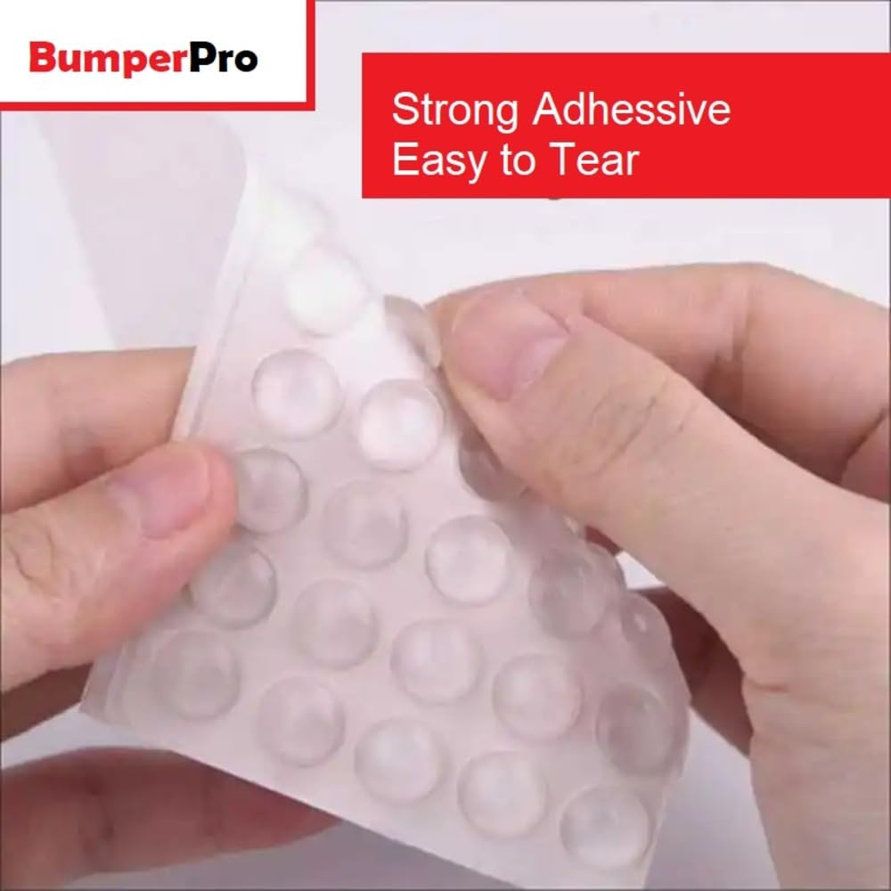 100PCs Clear Cabinet Door Bumpers 3/8", Self Adhesive Silicone Clear Rubber Bumpers for Cabinet Doors, Rubber Stoppers for Furniture, Adhesive Rubber Feet Pads, Drawer Stops, Cabinet Stoppers