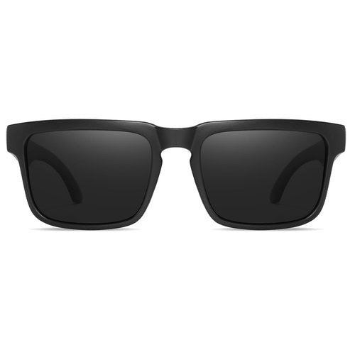 BRUZNASE Polarized Sunglasses for Men Women,UV400 Protection Lightweight Sunglasses,Driving,Fishing,Cycling, Golf (Matte Black/Gray Lens)