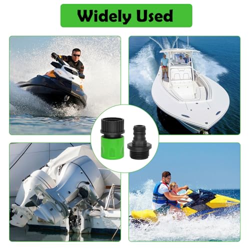 Engine Flush Kit - 2 Pcs Quick Connect Jet Boat Cleaning Tools