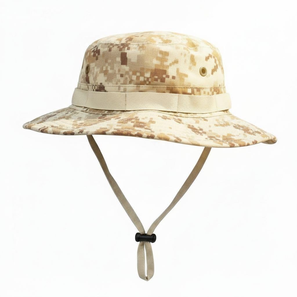 Sun Hats for Men Women Bucket Hat UPF 50+ Boonie Hat Foldable UV Protection Hiking Beach Fishing Summer Safari (1pack-1pack-DesertDigital)