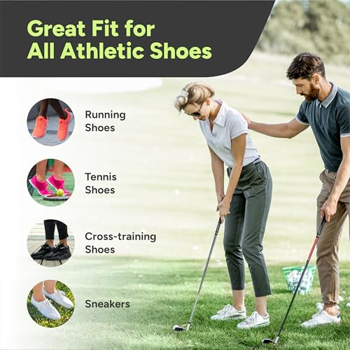 No Show Socks - Athletic Non-Slip Cotton Blend, Large Two Tone - 4 Pairs