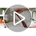 KITEISCAT Acacia Wooden Spoons for Cooking: 5-Piece Kitchen & Cooking