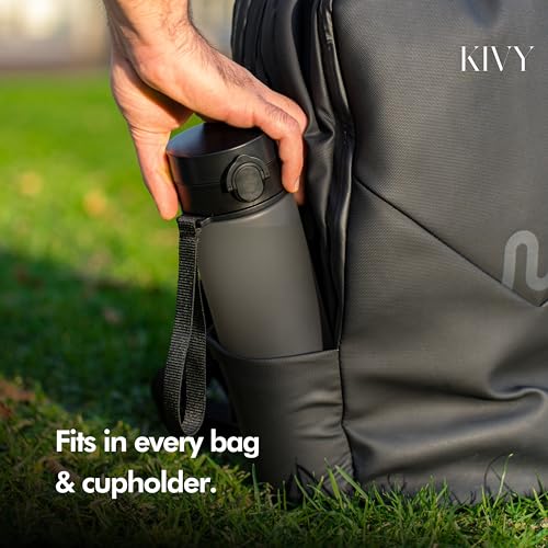 KIVY 22oz Tritan Water Bottle with Flip Lid – Leakproof, Dishwasher Safe, BPA-Free Hydration Bottle