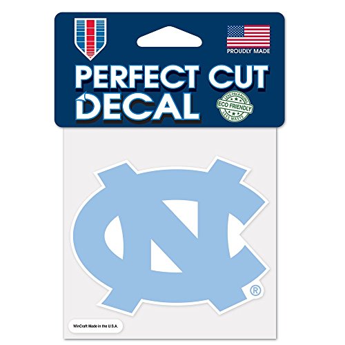 NCAA Perfect Cut Color Decal - University of North Carolina 4"L x 4"W