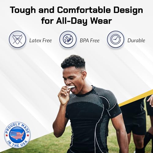 Youth Sports Mouth Guard 2 Pack - Clear, Boil and Bite Design