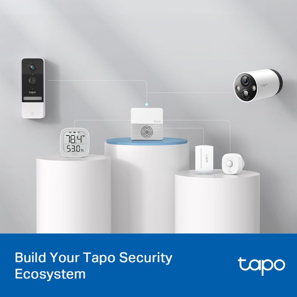 TP-Link Tapo Smart Hub H200 - 64 Device Capacity, Built-In Chime, 512GB Storage