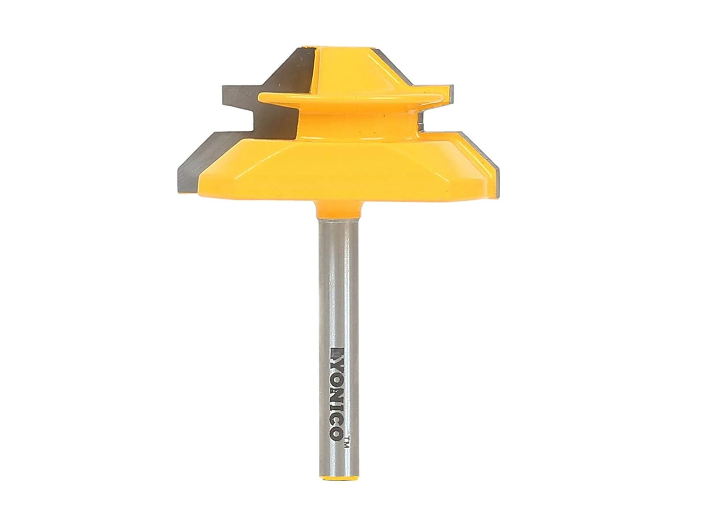 YONICO 45° Lock Miter Router Bit Set – 3 Bits, 1/2-Inch Shank for Precision Joinery