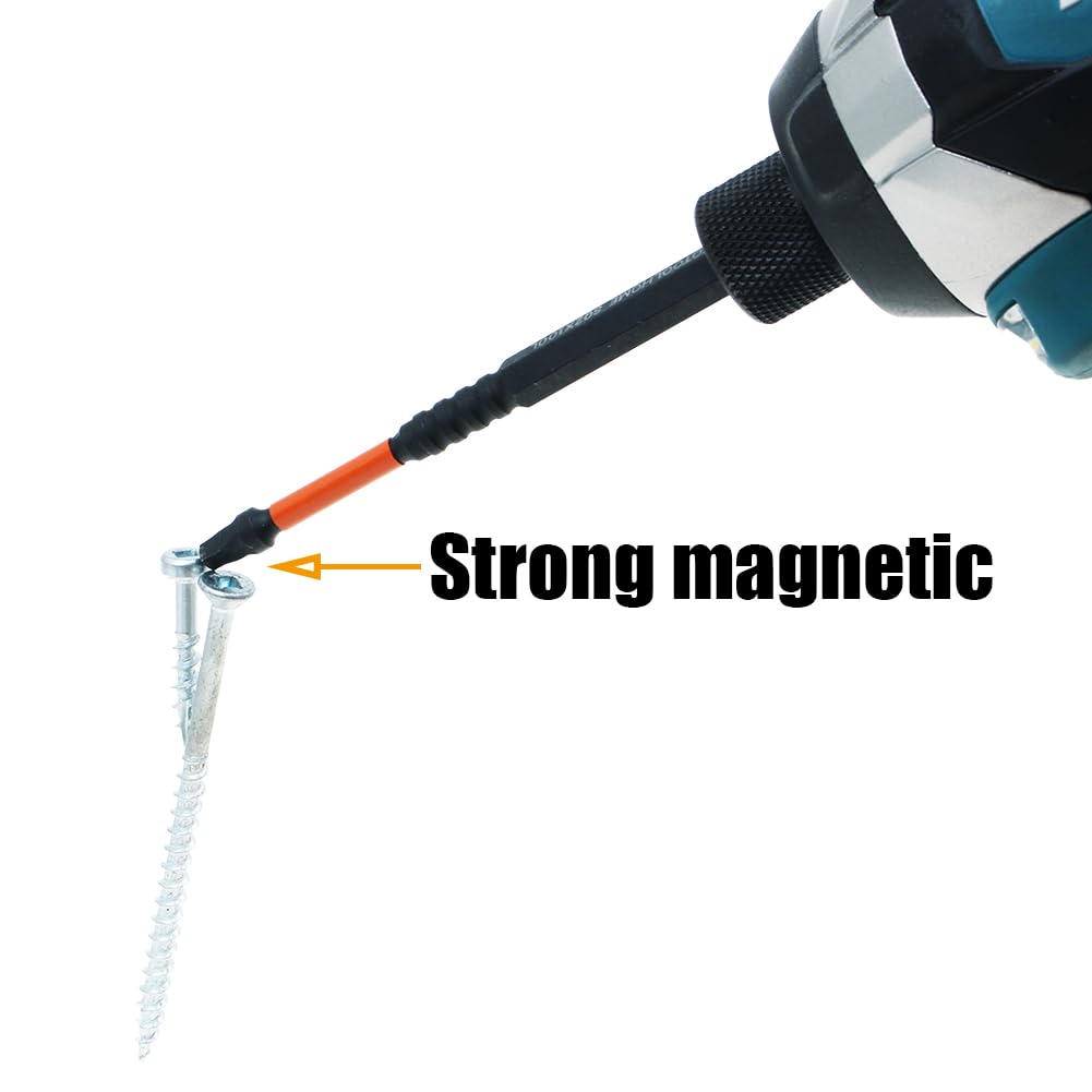 AUTOTOOLHOME 10 Pack #2 Square Driver Bit 4 inch Long Square Impact Drill Bit for Pocket Hole Jig System SQ2 Bits