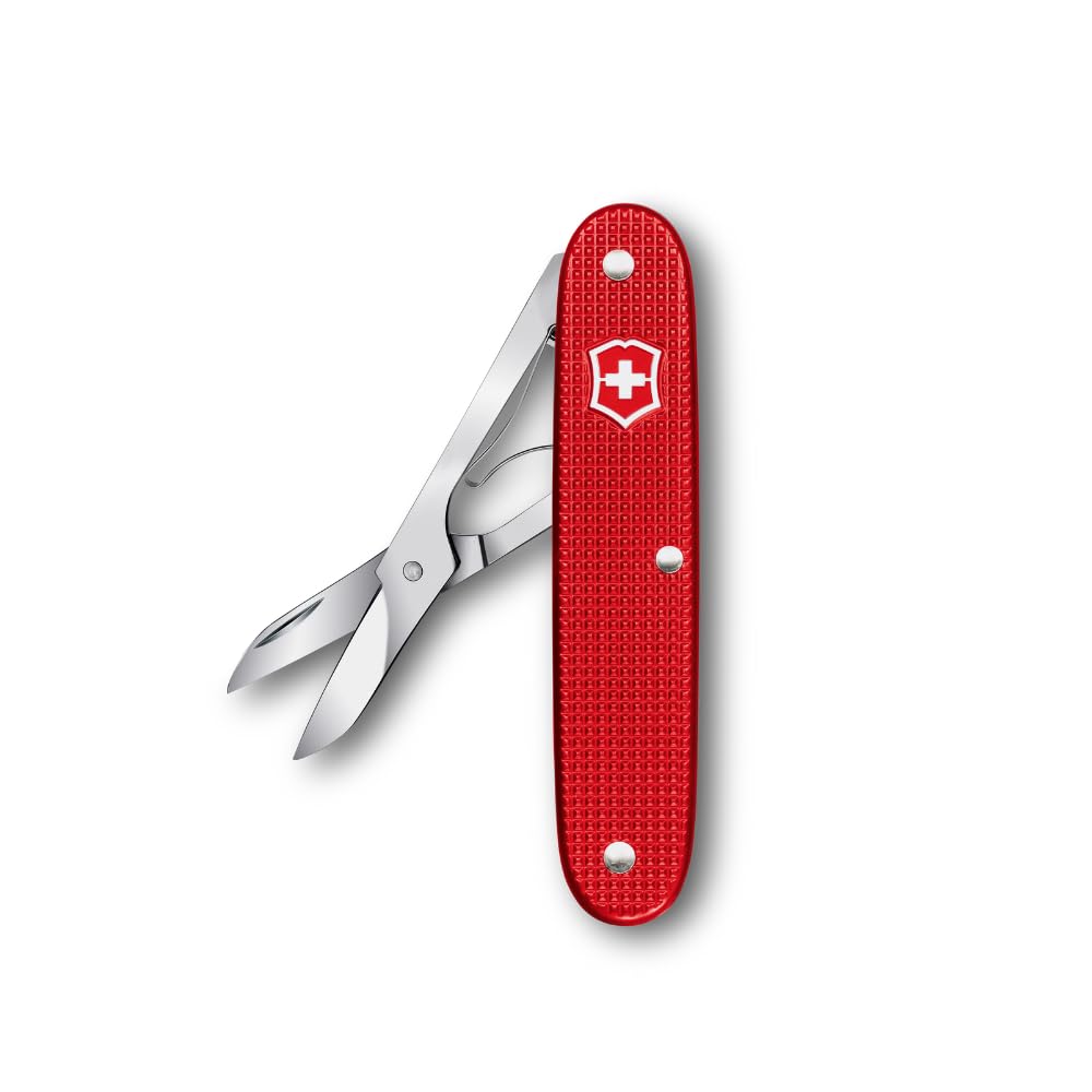 Victorinox Companion X Alox Pocket Tool with Precision Scissors, Single Function Tool, Compact, Lightweight, Swiss Made - Red