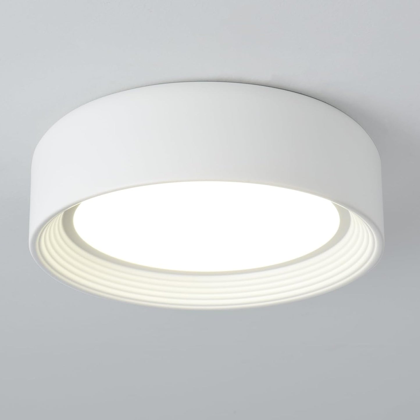 24W Dimmable LED Flush Mount Ceiling Light Fixture - 11.81" Modern 5CCT 3000K-6500K for Kitchen, Hallway & Laundry Room