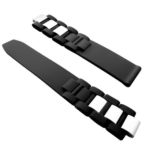 hengfento2 Silicone Rubber Strap Band Replacement For Cartier Must 21 Chronoscaph 2824 Autoscaph 20Mm (Rubber Band)
