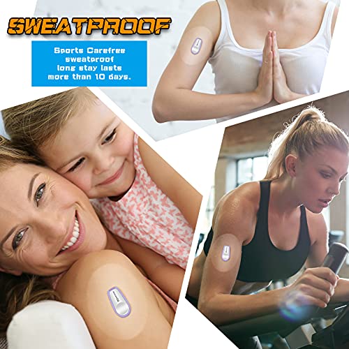 Nuanchu Waterproof Adhesive Patches for Dexcom G6 Glucose Monitor - 72 Pack