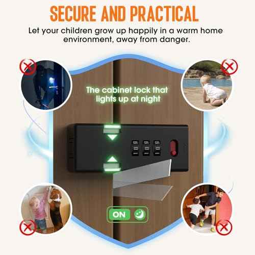 Keyless Cabinet Lock,Cabinet Password Locks with Luminous,3-Digit Combination Door Lock for Drawers, Barn Door, Bathroom, Outdoor, Closet, Fence,Protect Privacy(2PCS,Black)