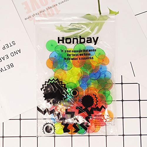100PCS Plastic Golf Ball Position Markers - 5 Colors, 24mm