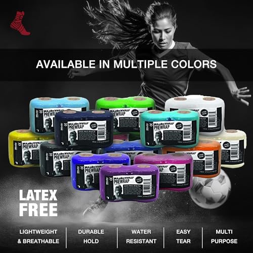 Athletic Tape Underwrap - Water-Resistant, Latex-Free, Pink - 2 Rolls