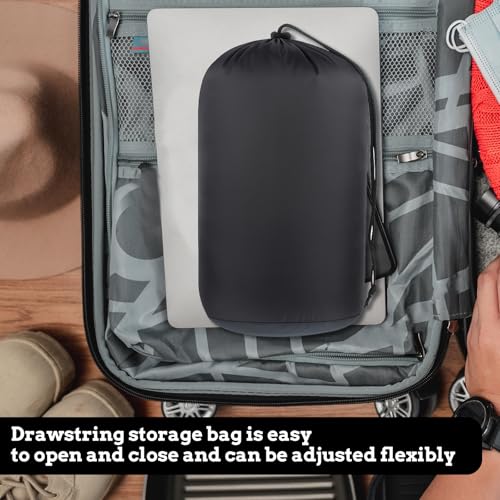 Waterproof Nylon Stuff Sack - Lightweight Drawstring Storage Bag 9x16 Inch