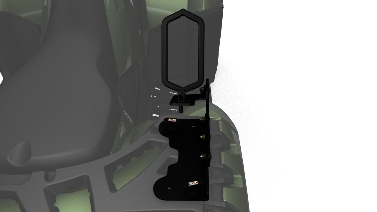 Kolpin Loop Bracket-Polaris® Lock & Ride® Sportsman (Gun Boot® 4,6, Chain Saw Boot)- 20033, Black