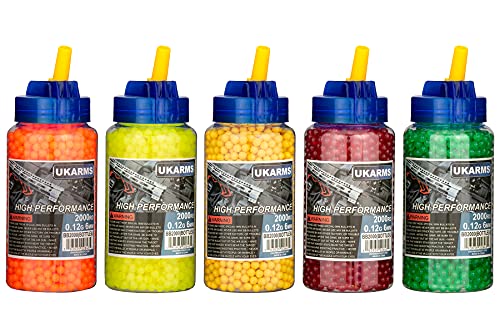 2000-Count 6mm Airsoft BB Pellets - 0.12g Double-Polished
