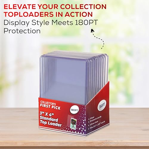 180PT Premium Top Loaders - 10 Pack Ultra Clear Card Protectors