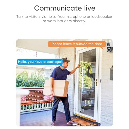 VSTARCAM 2MP+2MP Outdoor Security Camera, 2K Dual Camera, 360¡Æ Monitoring, Custom Alarm Sound, Full Color Night Vision, 2-Way Audio, 2.4GHz WiFi, PIR Motion Sensor,Real Time Notifications