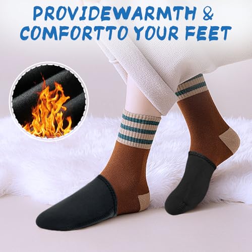 Reusable Neoprene Toe Covers - 3mm Heated Toe Warmers (2 Pairs)