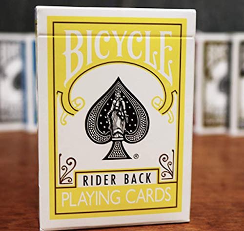 Bicycle Rider Back Yellow Playing Cards Deck