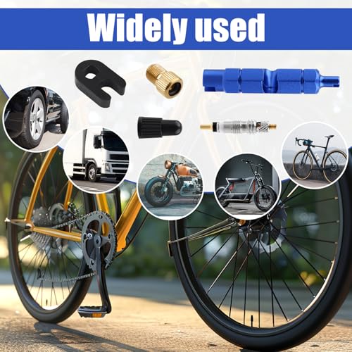 Presta Valve Core Repair Kit - 10 Valve Cores & Tools