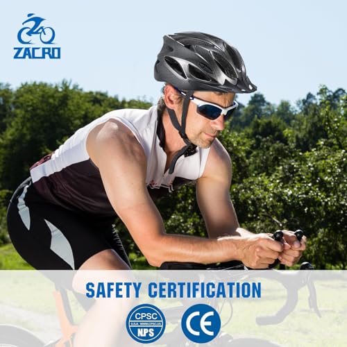 Lightweight Adult Bike Helmet with Removable Visor - Black, 54-62 cm