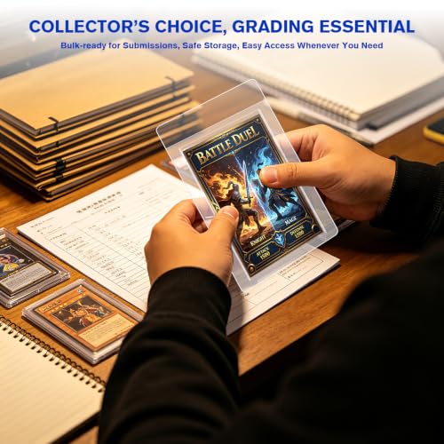 50ct Semi Rigid Card Holders & Sleeves - Trading Savers for Grading