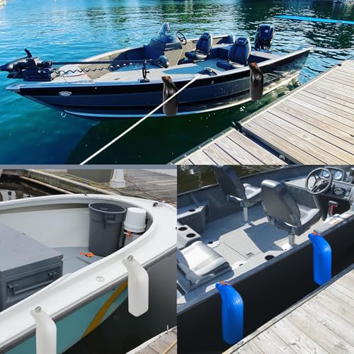 JYINCPED Black 5" x 16" Low Freeboard Boat Fenders, Docking Bumpers