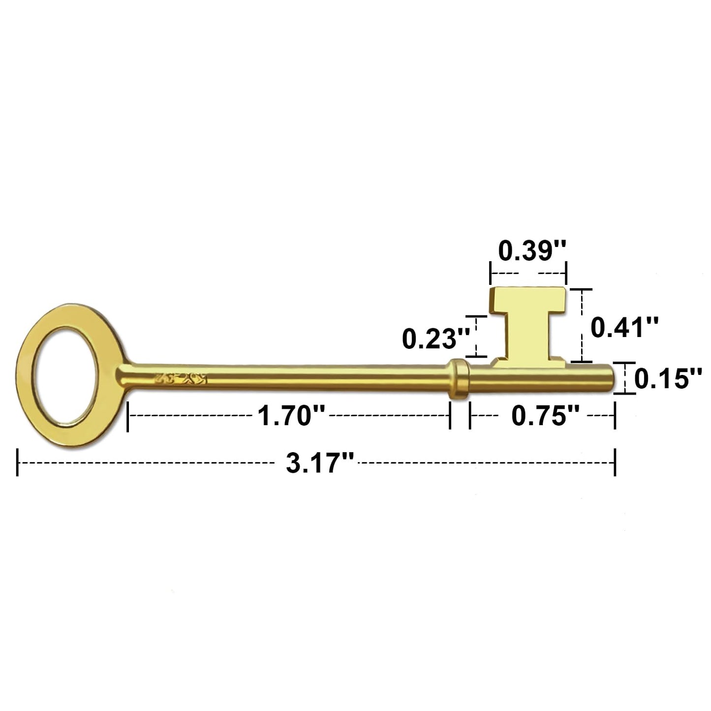 Haz·quls Architectural Skeleton Key Set, KY30 + KY32 + KY33 (Pack of 3)