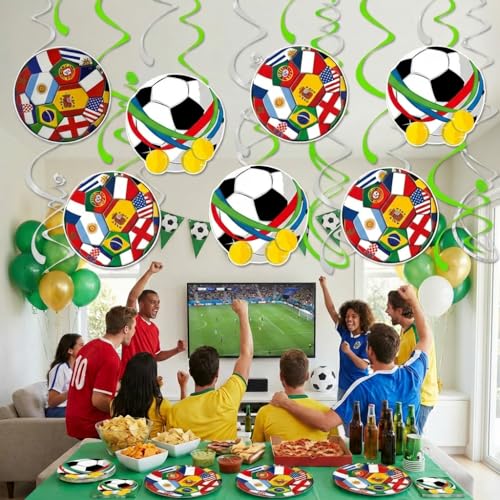 30-Pack Soccer Party Decorations - Football Theme Supplies