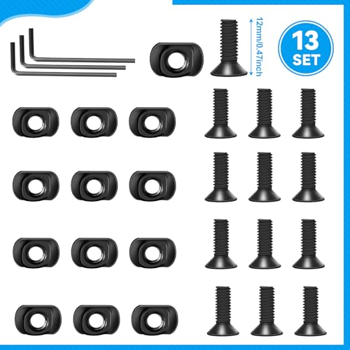 Aluminum Picatinny Rail Section - 6 Pack with T-Nuts & Wrench