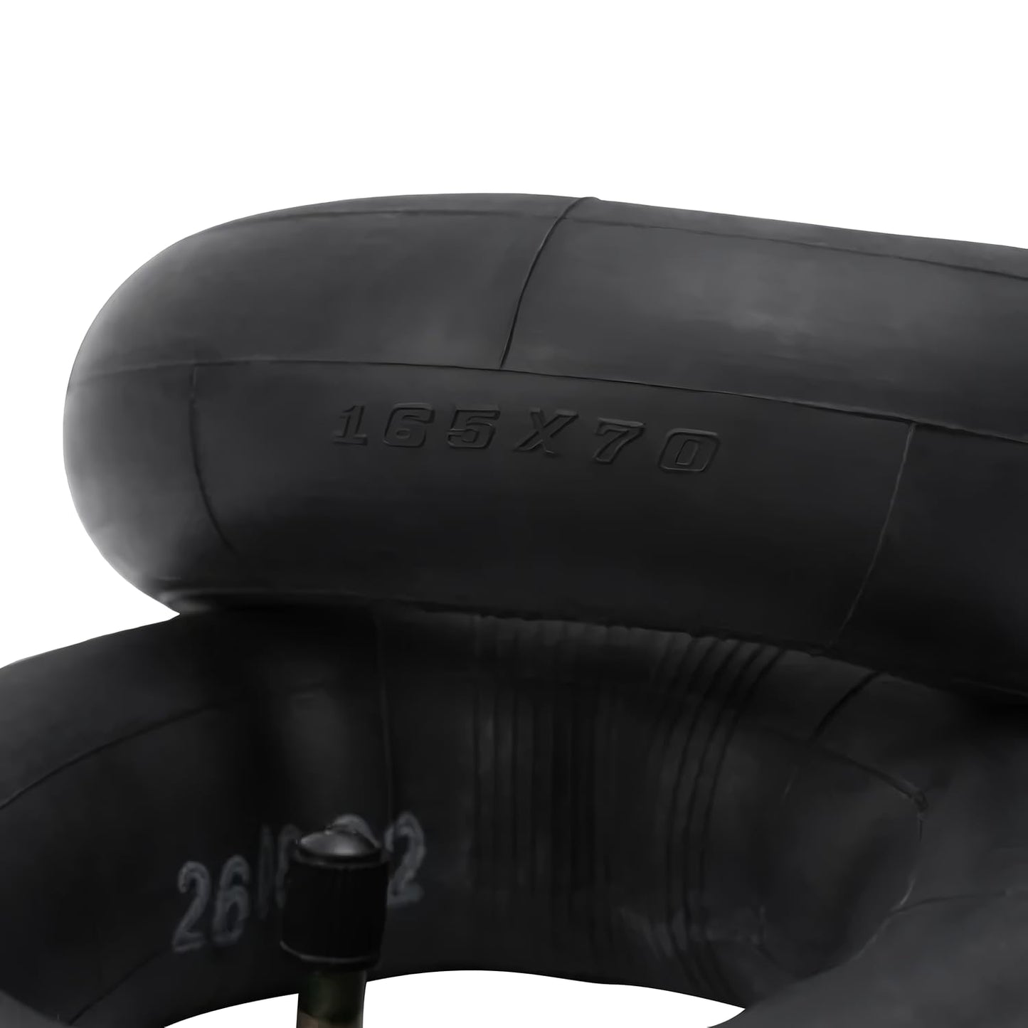 EXWAY 2pcs Inner Tube Tire Replacement, 160mm/165mm/170mm, for Atlas Series Electric Skateborad (Black, 160mm)
