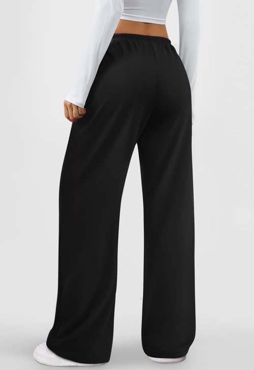LYHIPSS Sweatpants Women Baggy Wide Leg Lounge Casual Pajama Sweat Pants Black M