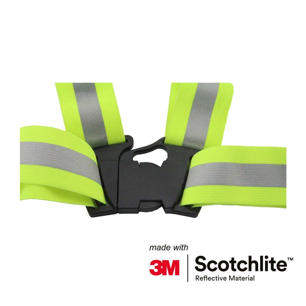 Salzmann Reflective Cross Belt Vest | Highly Reflective with Adjustable Straps | Made with 3M Scotchlite