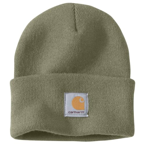 Carhartt Men's Iconic A18 Beanie Dusty Olive One Size Warm Hat