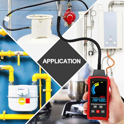 Natural Gas Detector, Gas Leak Detector with 11-Inch Gooseneck, Locating The Source of Propane, Natural Gas, Methane, LPG and Combustible Gas Leak for Home and RV