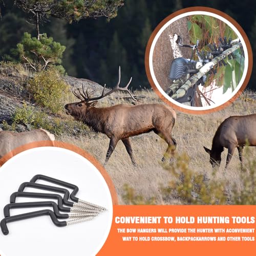 Archery Bow Hook Hanger - 3PCS Steel Gear Holder for Hunting