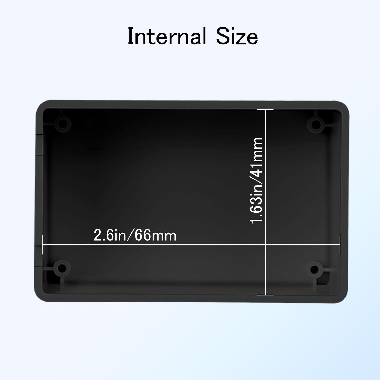 HoHaing Project Box 8 Pieces Electrical Box Small Junction Box ABS Plastic Enclosure Power Electronic Case Black 2.76" x 1.77" x 1.14"(70 x 45 x 29mm)
