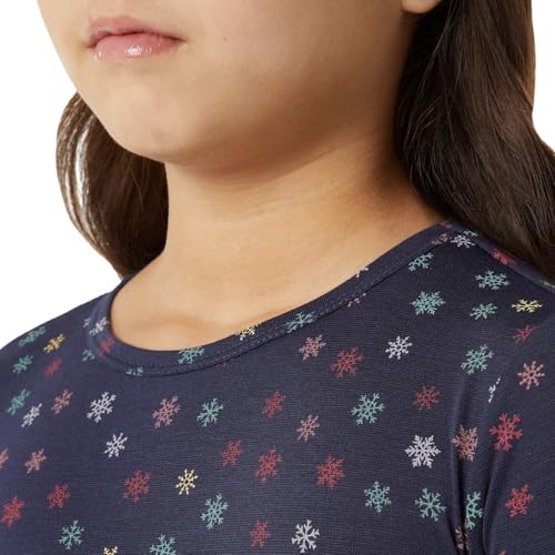 Kids' Heat Base Layer Set - 32 Degrees Navy Snowflake Small Thermal Clothing