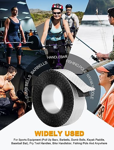15FT Self-Fusing Silicone Grip Tape for Handles, Non-Slip Sports & Equipment