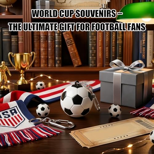Musical Soccer Keychain with Cheering Sound - World Cup Fan Accessory