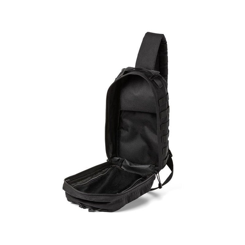 5.11 Tactical RUSH MOAB 8 Sling Pack 13L – Ambidextrous CCW Ready EDC Messenger Bag – Durable 1050D Nylon, Black, Style 56810ABR