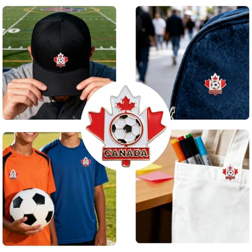 Canada Soccer World Cup Fan Support Pin Badge Brooch