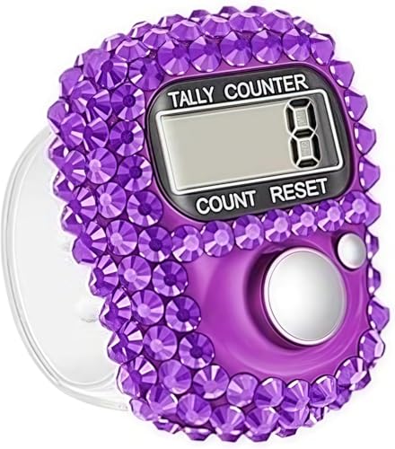 Electronic Tally Counter with Display - Resettable, Purple
