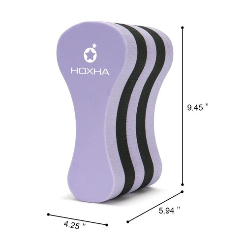 Pull Bouy Leg Float, EVA 5 Layer Swimming Pull Float Training Aid Sports Upper Bpdy Aqua Fitness for Adult, Beginners (Purple&Black)