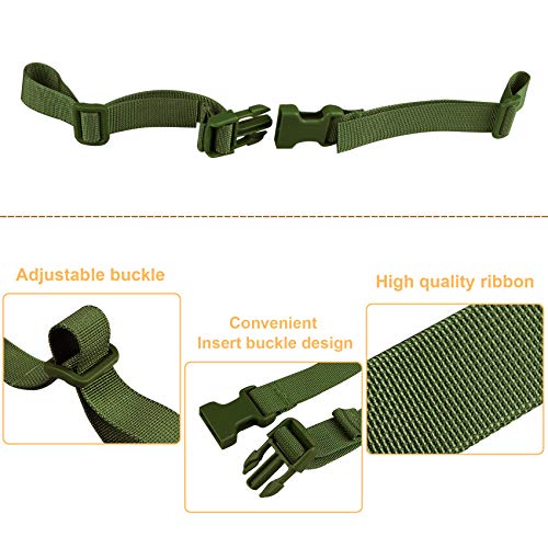 Adjustable Backpack Chest Strap Belt with Buckle - Army Green